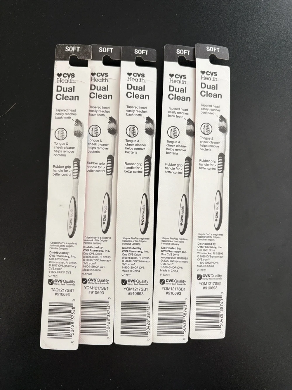 5 soft toothbrushes